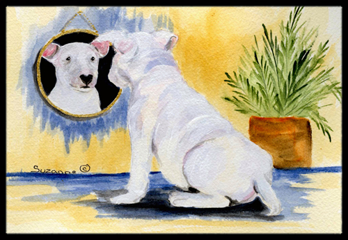 Bull Terrier Indoor Or Outdoor Doormat - 24 x 36 in.