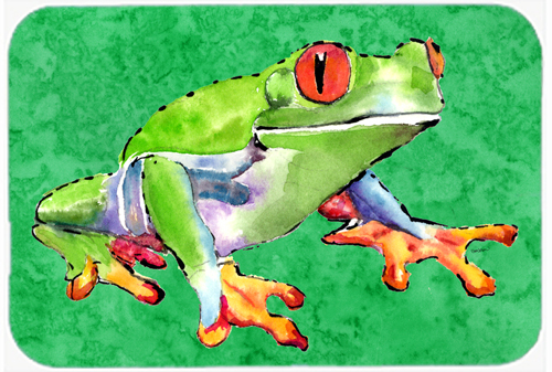 Picture of Carolines Treasures 8688LCB Frog Glass Cutting Board - Large- 15 H x 12 L in.
