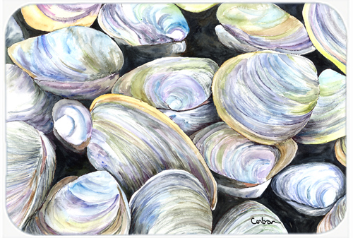 Picture of Carolines Treasures 8714LCB Clam Quahog Glass Cutting Board - Large- 15 H x 12 L in.