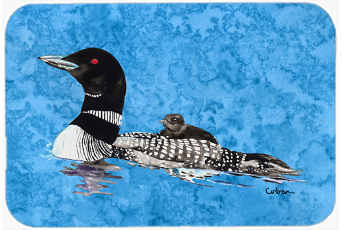 Picture of Carolines Treasures 8718LCB Loon Glass Cutting Board - Large- 15 H x 12 L in.