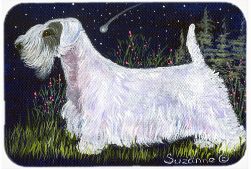 Sealyham Terrier Glass Cutting Board - Large- 15 H x 12 L in.