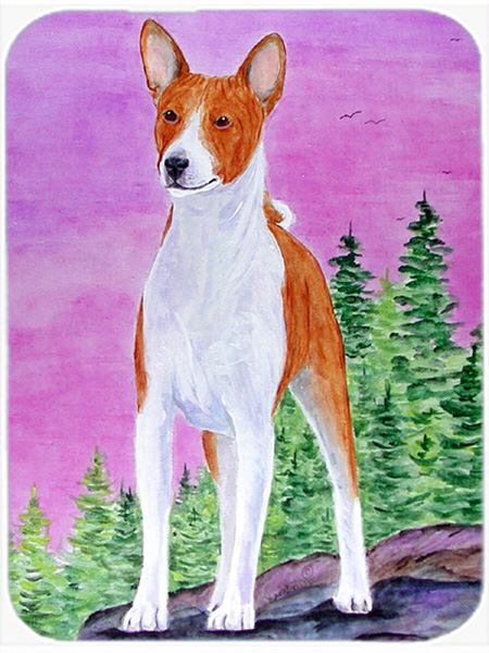 Basenji Glass Cutting Board - Large, 15 H x 12 L in.