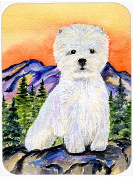Westie Glass Cutting Board - Large- 15 H x 12 L in.