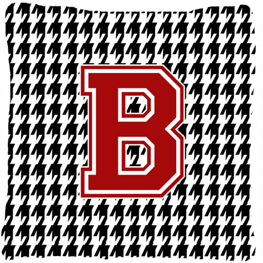 Picture of Carolines Treasures CJ1021-BPW1414 Monogram - Initial B Houndstooth Decorative Fabric Pillow - 14 x 14 in.