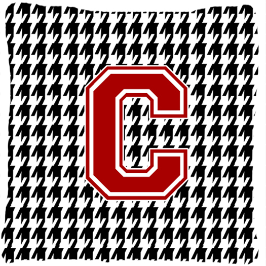 Picture of Carolines Treasures CJ1021-CPW1414 Monogram - Initial C Houndstooth Decorative Fabric Pillow - 14 x 14 in.