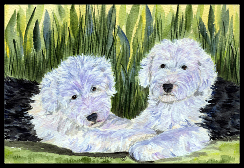 SS8282JMAT Old English Sheepdog Doormat - 24 x 36 in.
