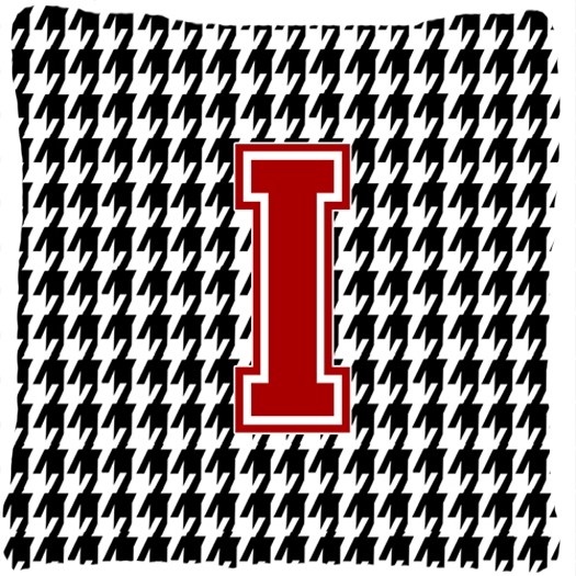 Picture of Carolines Treasures CJ1021-IPW1414 Monogram - Initial I Houndstooth Decorative Fabric Pillow - 14 x 14 in.