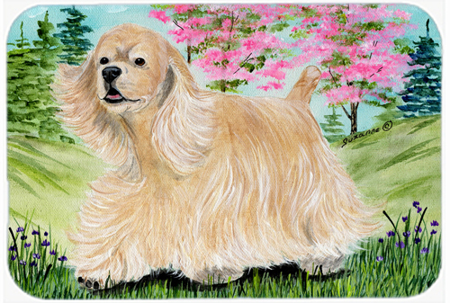 Cocker Spaniel Glass Cutting Board - Large, 15 H x 12 L in.