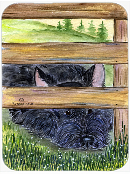 Scottish Terrier Glass Cutting Board - Large- 15 H x 12 L in.