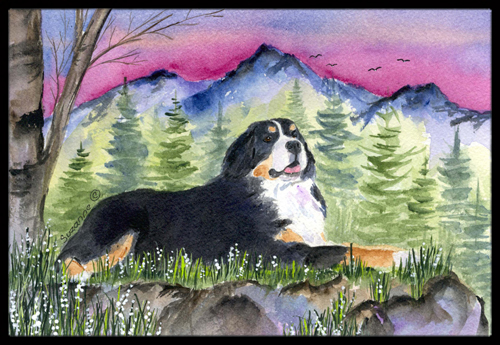 Bernese Mountain Dog Doormat - 24 x 36 in.