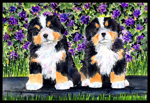 Bernese Mountain Dog Doormat - 24 x 36 in.