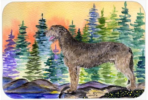 Irish Wolfhound Glass Cutting Board - Large- 15 H x 12 L in.