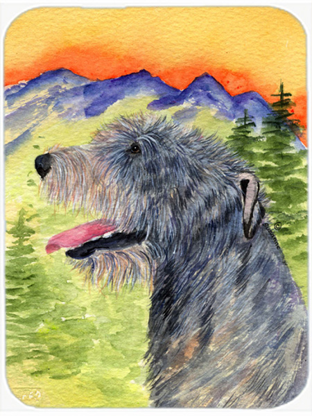 Irish Wolfhound Glass Cutting Board - Large