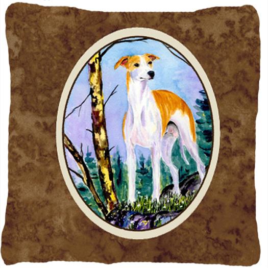 Whippet Decorative Fabric Pillow - 14 x 14 in.