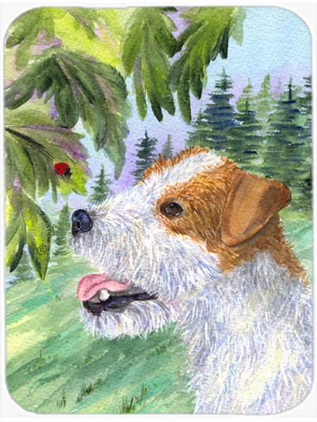 Jack Russell Terrier Glass Cutting Board - Large