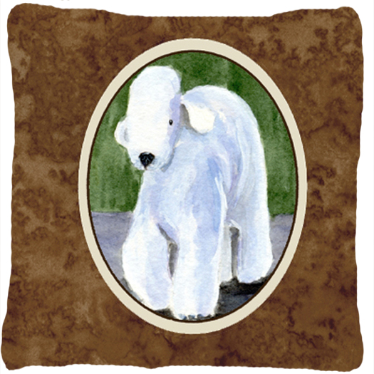 Bedlington Terrier Decorative Fabric Pillow - 14 x 14 in.