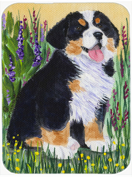 Bernese Mountain Dog Glass Cutting Board - Large