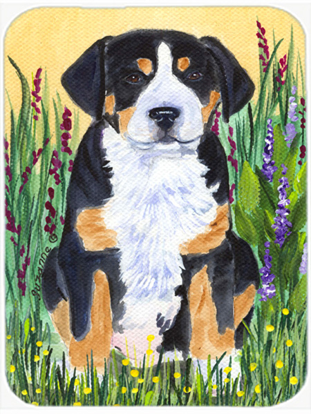 Greater Swiss Mountain Dog Glass Cutting Board - Large