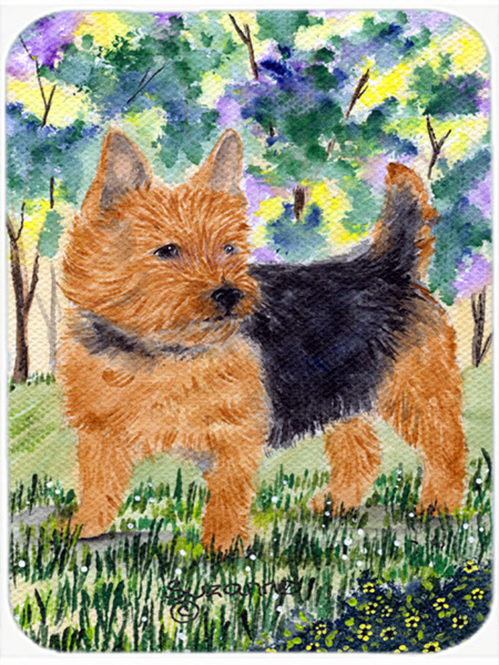 Norwich Terrier Glass Cutting Board - Large