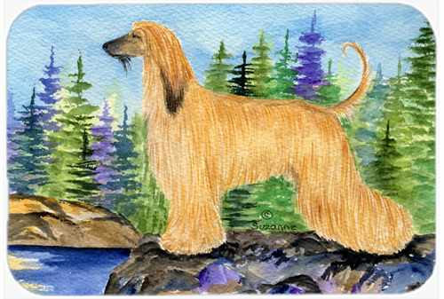 Afghan Hound Glass Cutting Board - Large