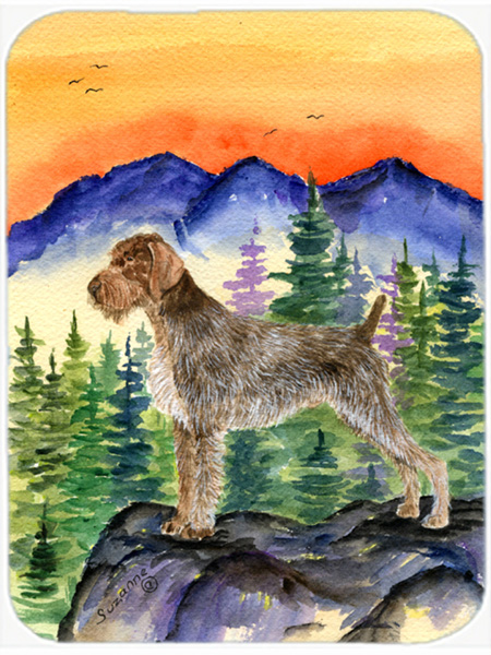 German Wirehaired Pointer Glass Cutting Board - Large