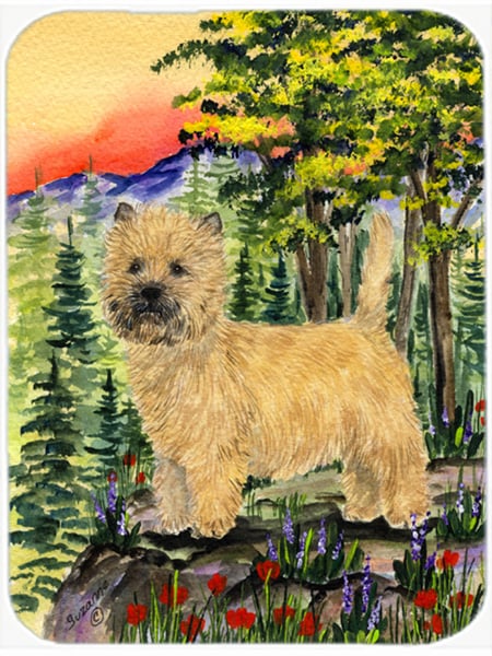 Cairn Terrier Glass Cutting Board - Large