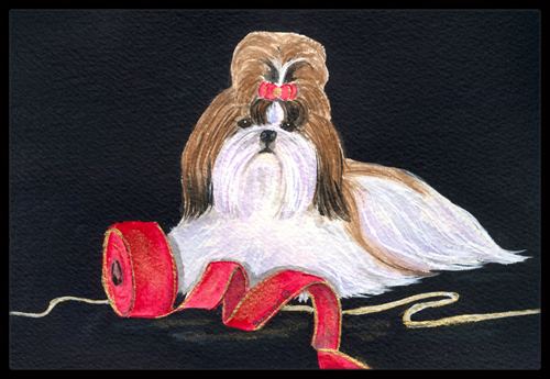 SS8562JMAT Shih Tzu Doormat - 24 x 36 in.