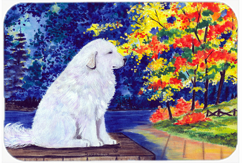 Great Pyrenees Glass Cutting Board - Large