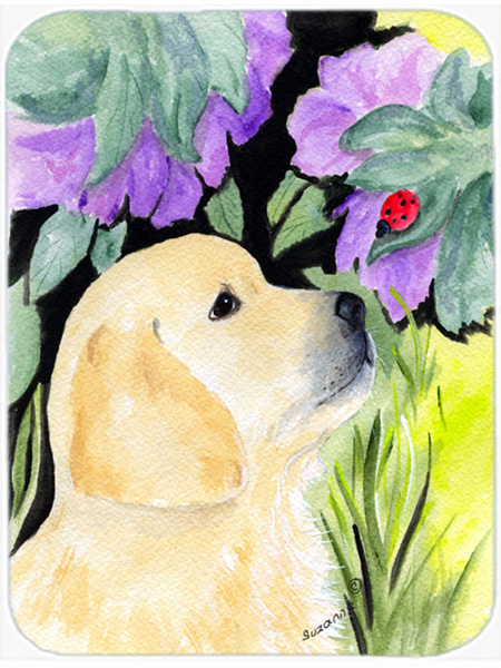 Golden Retriever Glass Cutting Board - Large