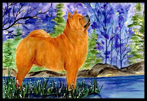 24 x 36 in. Chow Chow Indoor Or Outdoor Mat