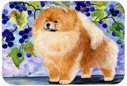 Pomeranian Glass Cutting Board - Large