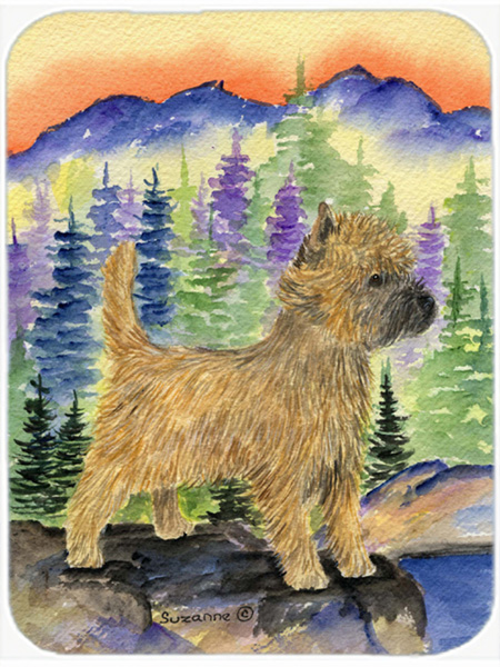 Cairn Terrier Glass Cutting Board - Large