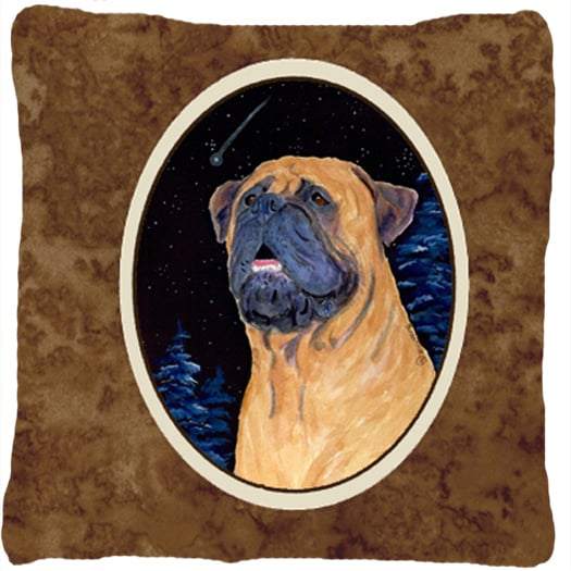 Bullmastiff Decorative Fabric Pillow