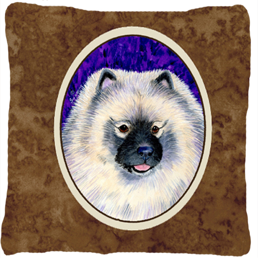 Keeshond Decorative Fabric Pillow