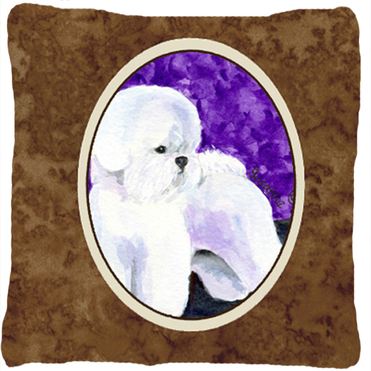 Bichon Frise Decorative Fabric Pillow