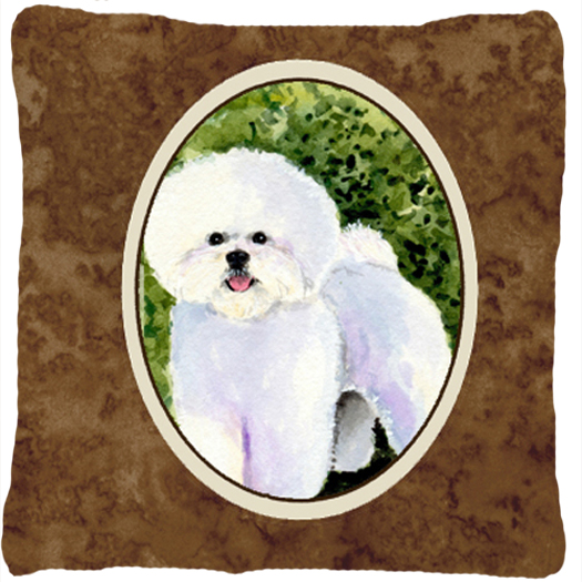 Bichon Frise Decorative Fabric Pillow