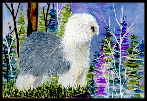 24 x 36 in. Old English Sheepdog Indoor Or Outdoor Mat