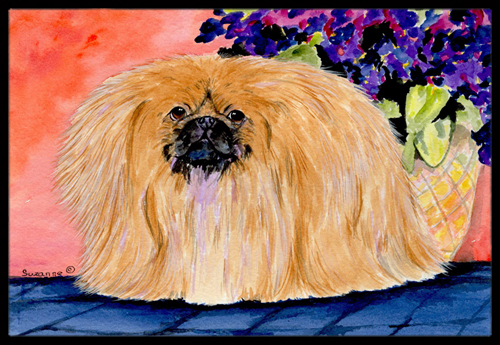 Pekingese Indoor/Outdoor Mat - 24x36 inches
