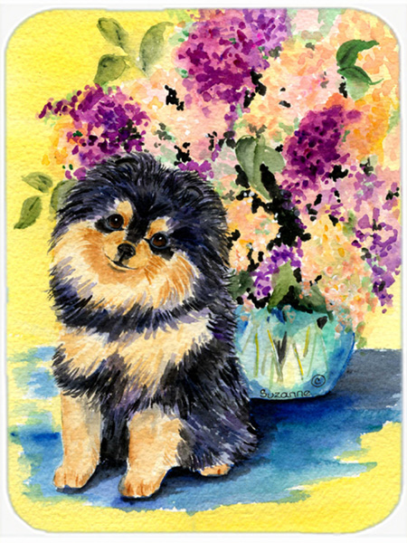 Pomeranian Glass Cutting Board - Large