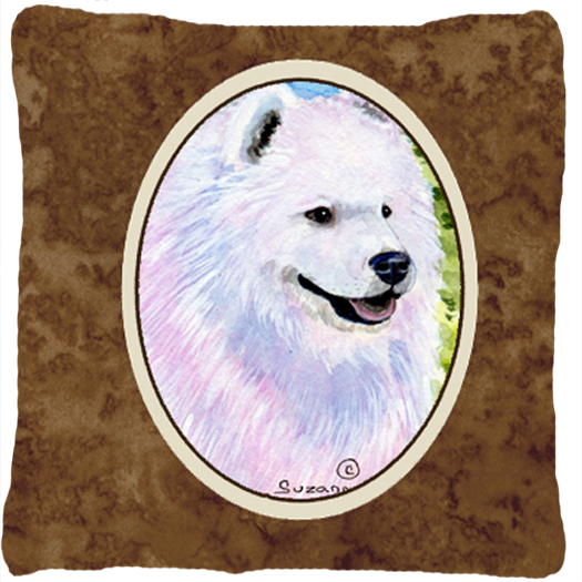 SS8755PW1414 Samoyed Decorative Fabric Pillow