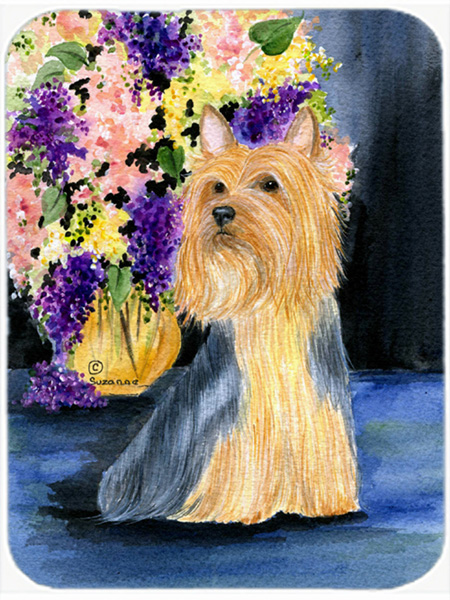 Silky Terrier Glass Cutting Board - Large