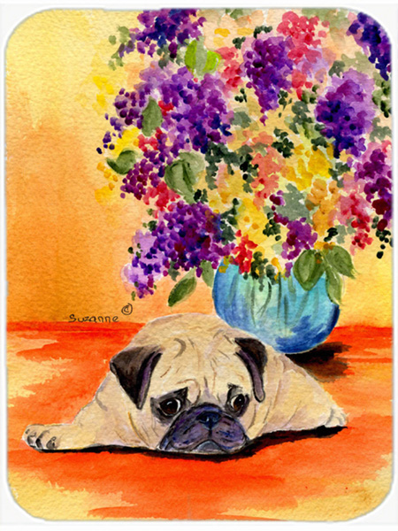 Pug Glass Cutting Board - Large