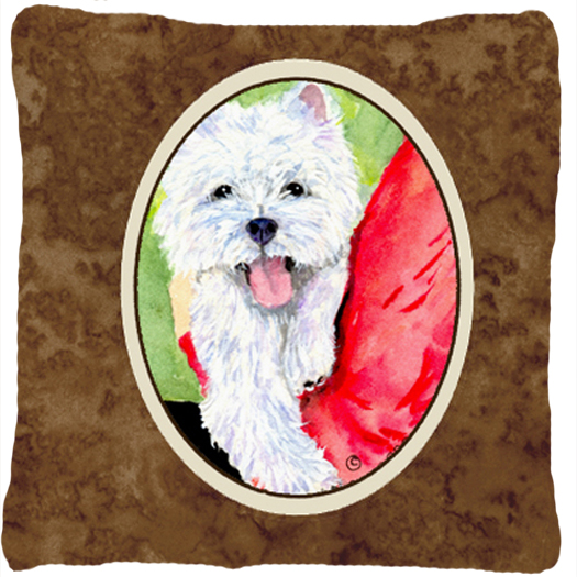 Westie Decorative Fabric Pillow