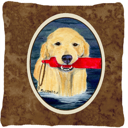Golden Retriever Decorative Fabric Pillow