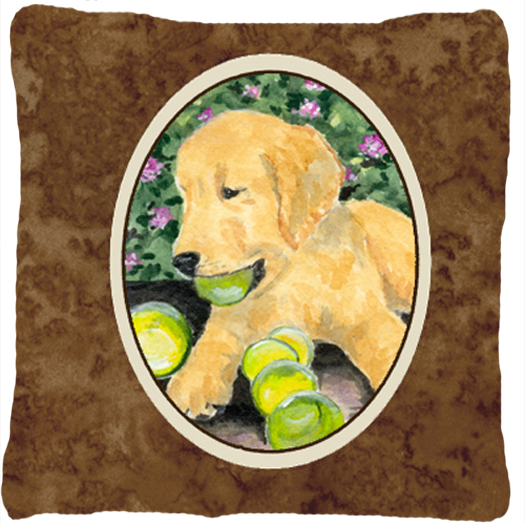 Golden Retriever Decorative Fabric Pillow