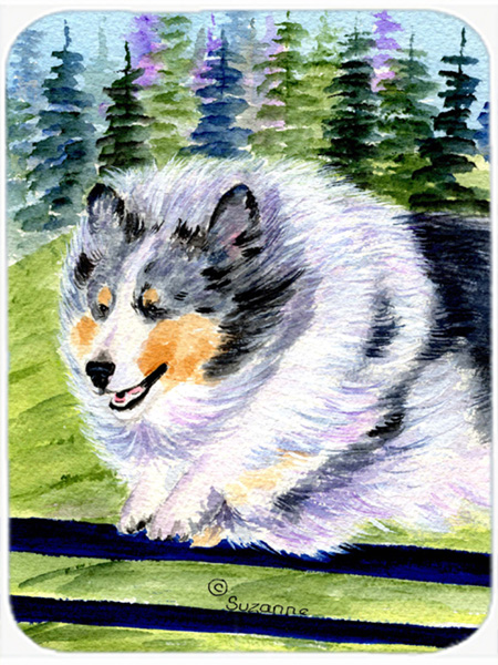 Sheltie Glass Cutting Board - Large