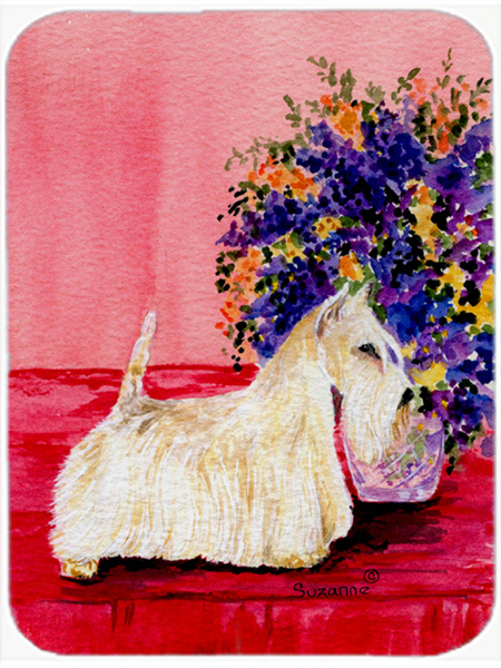Scottish Terrier Glass Cutting Board - Large
