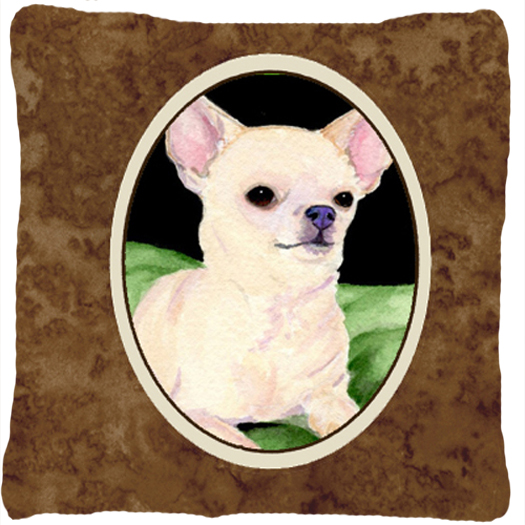 14 x 14 in. Chihuahua Decorative Fabric Pillow