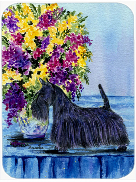 Scottish Terrier Glass Cutting Board - Large