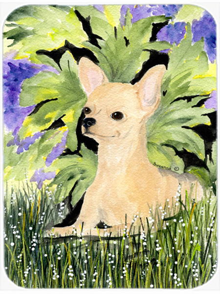 15 x 12 in. Chihuahua Glass Cutting Board - Large